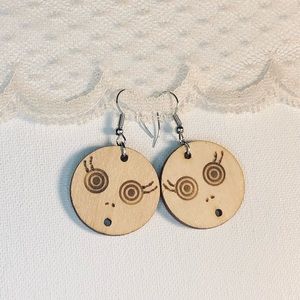 {Pyrography Earrings}🔥